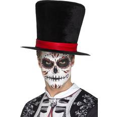 Smiffys Day of the Dead Top Hat Black