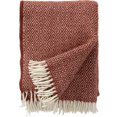 Klippan Yllefabrik Stella Filt Orange, Röd (200x130cm)