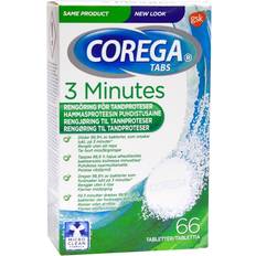 Tandproteser & Bideskinner Corega 3 Minutes Tablets 66-pack