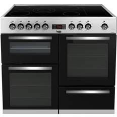 100cm - Convection/ Fan Oven Ceramic Cookers Beko KDVC100X Silver, Stainless Steel