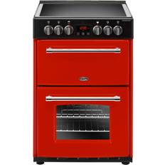 Belling 60cm electric cooker Belling Farmhouse 60E Black, Red