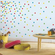 Prickar Inredningsdetaljer RoomMates Väggdekor Primary Confetti Dots