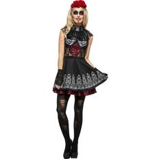 Donne - Halloween Abiti eleganti Smiffys Costume da Catrina Pizzo per donna