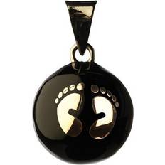 Guld - Silver Berlocker & Hängen Babylonia Bola Feet Pendant - Gold/Black