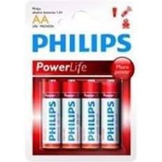 Philips Alkaliparisto Akut ja Laturit Philips Batteri AA 1,5V LR06 4-pack