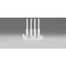 Konstsmide elljusstake vit Konstsmide Elljusstake JUL 4 Adventsljusstake 23.5cm