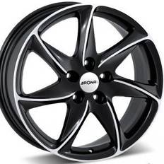 Ronal R51 Black Polished 7x16 5/112 ET45 B76