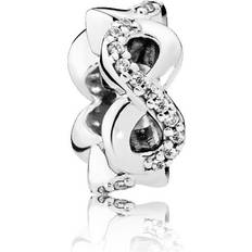 Pandora Infinite Love Charm - Silver/Transparent