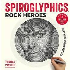 Spill Bøker Spiroglyphics: Rock Heroes: Colour and reveal your musical heroes in these 20 mind-bending puzzles (Heftet, 2017)