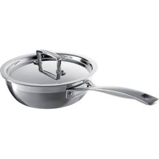 Glaskeramik-Kochfeld Saucentöpfe Le Creuset 3-Ply Stainless Steel Non Stick med lock 20 cm