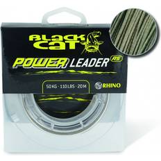 Black Cat Bas de ligne Tresse Power Leader 20m diamètre nylon 120/100