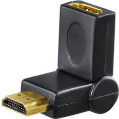 Hama HDMI - HDMI Angled Adapter M-F