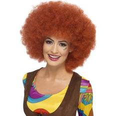 60's Short Wigs Fancy Dress Smiffys 60's Afro Wig Auburn