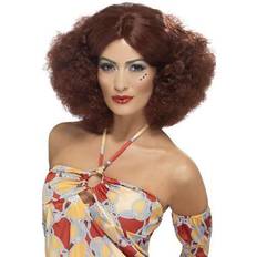 Women Short Wigs Smiffys 70's Afro Wig Auburn