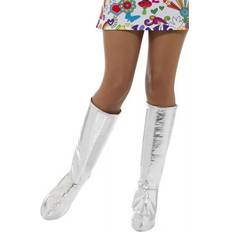 Smiffys Funky GoGo Stiefelstulpen silber 43068
