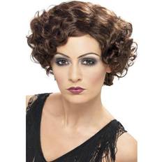 Smiffys 20's Flirty Flapper Wig Brown