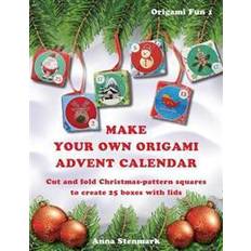 Make Your Own Origami Advent Calendar: Cut and Fold Christmas-Pattern Squares to Create 25 Boxes with Lids - UK Edition