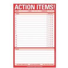 Action Items! Pad (Paperback, 2016)