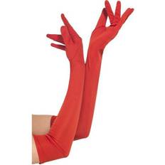 Smiffys Gloves Red Long 52cm/20.5 inches