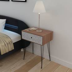 Stål Sängbord vidaXL 242237 Sängbord
