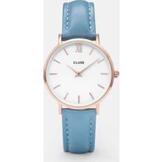 Cluse Minuit Rose Gold/Retro Blue 33mm CL30046 Bleu