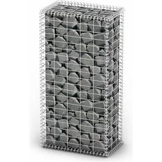 Argent Paniers gabion vidaXL Gabion Basket Wall with Lids 50x100cm