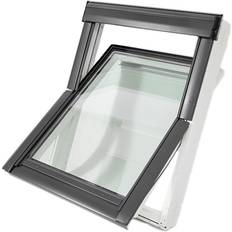 66.0 cm Ovenlysvinduer Velux FK06 GLU 0051 Træ Ovenlysvindue Vindue med 3-lags glas 66x118cm