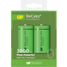 Batterier r14 GP Batteries ReCyko 3000mAh C 2-pack