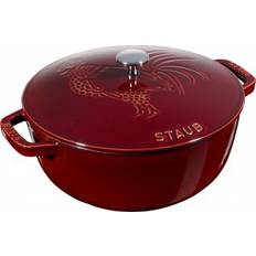 Red Other Pots Staub Essential French with lid 0.95 gal 9.45 "