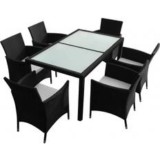 vidaXL 43120 Matgrupp, 1 Bord inkl. 6 Stolar