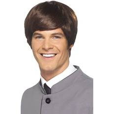 Smiffys 60's Male Mod Wig Brown