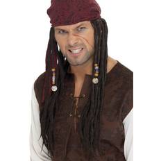 Piraten Pruiken Smiffys Jack Sparrow carnaval verkleed pruik voor heren Piraat Pirates