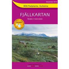 Schwedisch Bücher BD9 Padjelanta-Sulitelma Fjällkartan: Skala 1:100000 (Karta, Falsad., 2017)