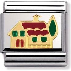 Nomination Composable Classic Link House Charm - Silver/Gold/Red/Green