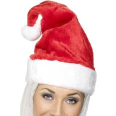 Rot Weihnachtsmannmützen Smiffys Santa Hat Deluxe