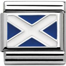 Nomination Enamel Charms & Pendants Nomination Composable Classic Link Scotland Flag Charm - Silver/White/Blue