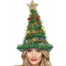 Multicolore Chapeaux Smiffys Bonnet Sapin de Noël