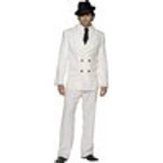 Smiffys Men's Gangster Costume in White