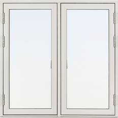 Aluminium - Frostat glas Sidohängda fönster Traryd Fönster Optimal Aluminium Sidohängt fönster 3-glasfönster 98x48cm