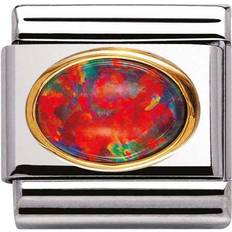 Nomination Composable Classic Link Charm - Silver/Opal