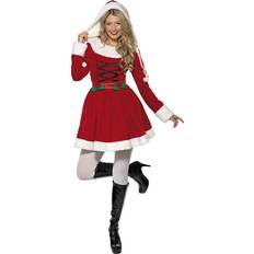 Smiffys Costume Miss Santa Rouge Avec Capuche Rouge