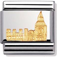 Nomination Composable Classic Link Monuments Big Ben Charm - Silver/Gold