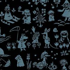 Paintpart Tapetti Sandudd Moomin 5164-1, 0,53x11,2m, musta/hopea, non-woven