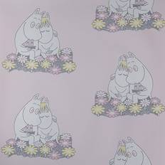 Paintpart Tapetti Sandudd Muumi 4909-3, 0,53x11,2m, vaaleanpunainen, non-woven