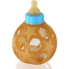 Vaskemaskinvennlig Tåteflasker Hevea 2-in-1 Baby Glass Bottle with Star Ball 120ml