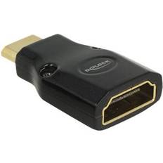 DeLock HDMI Mini - HDMI High Speed with Ethernet Adapter M-F