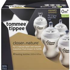 Black Baby Bottle Tommee Tippee Closer to Nature Feeding Bottles 260ml 4pcs