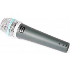 Vonyx DM57A Microphone Dynamique Professionnel avec Filtre Anti-Pop Noir