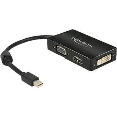 DeLock Mini DisplayPort - VGA/HDMI/DVI Adapter M-F 0.2m