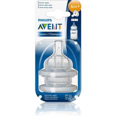 Best Baby Bottle Accessories Philips Avent Classic+ Teat Fast Flow 6m+ 2pcs